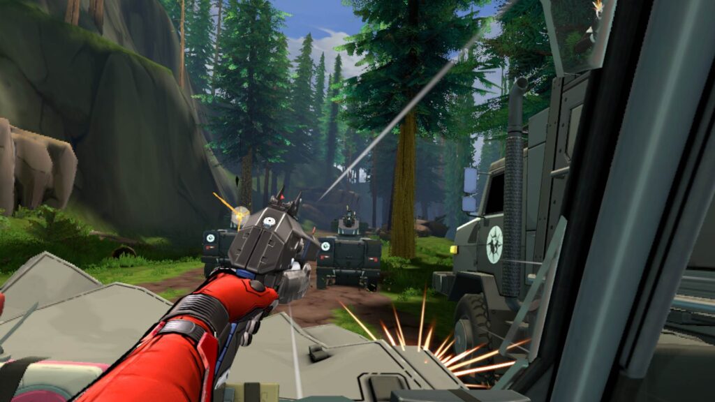 Deadpool VR screenshot, Meta Quest 3