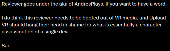A screenshot from Twitter aimed at AndresPlays