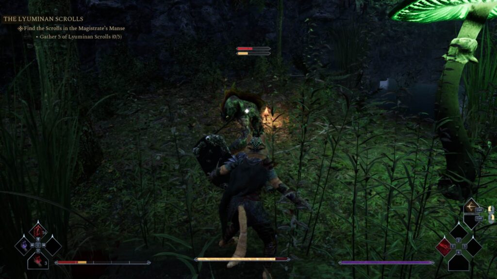 A screenshot from Kristala. It's an enemy encounter.