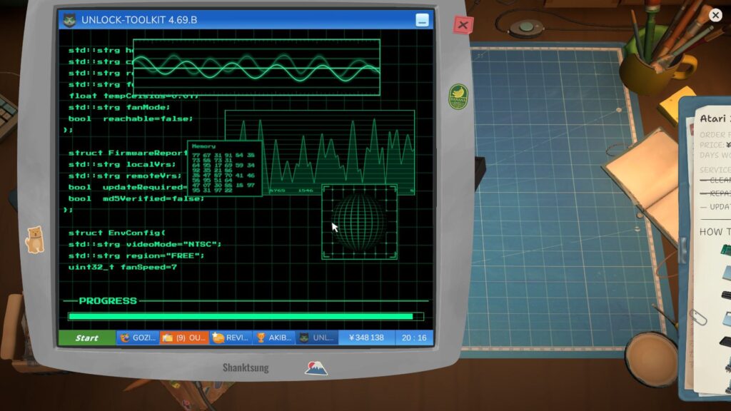 A PC updating from ReStory.