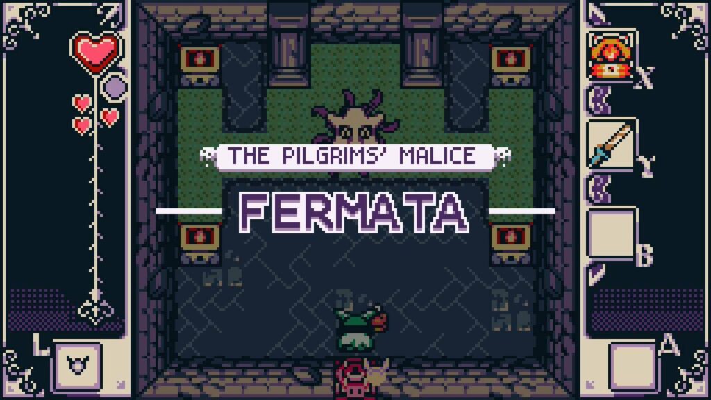 A screenshot from the game. It's a boss fight.