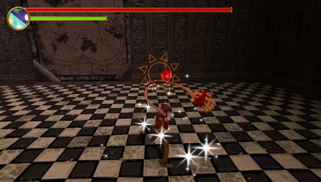 A combat screenshot from the game.