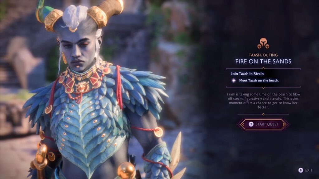 A screenshot from Taash