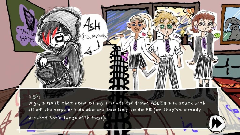 Screenshot, I Write Games Not Tragedies, Steam
